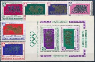 1967 Nyári olimpia sor + blokk Mi 175-182