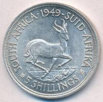 Dél-Afrika 1949. 5Sh Ag VI. György T:1-,2  South Africa 1949. 5 Shilling Ag George VI C:AU,XF  Krause KM#40.1