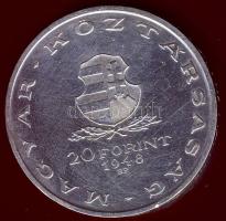 1948. 20Ft Ag "Táncsics" T:2 kis ph.