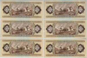 1983. 50Ft (6x) sorszámkövetők T:I-,II