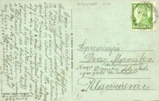 Dejtár, Fő utca, Római katolikus templom, M. kir. Posta hivatal, Lusztig Jakab üzlete és saját kiadá...