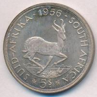 Dél-Afrika 1956. 5Sh Ag II. Erzsébet T:2 patina South Africa 1956. 5 Shilling Ag Elizabeth II C:XF patina  Krause KM#52