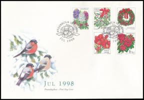 1998 Karácsony sor Mi 2084-2088 FDC-n