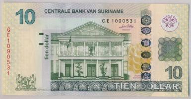 Suriname 2010. 10$ T:II-,III Suriname 2010. 10 Dollars C:VF,F
