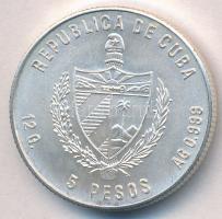 Kuba 1981. 5P Ag "Zöld smaragdkolibri" T:BU 
Cuba 1981. 5 Pesetas Ag "Emerald Hummin...