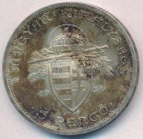 1938. 5P Ag "Szent István" T:2 patina 
Adamo P8.1