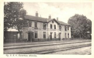 Eszterháza (Fertőd), Győr-Sopron-Ebenfurti (GySEV) vasútállomás. Lobenwein Harald kiadása (EK)