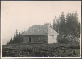 cca 1910 Nagykőhavas, Erdélyi Mór felvétele, hátulján feliratozva, 11,5×16 cm /  cca 1910 the Masivul Paitra Mare, vintage photo, with notes on its back, 11,5×16 cm