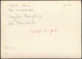 cca 1910 Nagykőhavas, Erdélyi Mór felvétele, hátulján feliratozva, 11,5×16 cm /

cca 1910 the Masi...