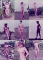 cca 1979 Tanulmány a női test szépségéről, 21 db vintage fotó, 12x9 cm / 21 erotic photos, 12x9 cm