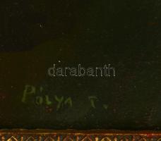 Pólya jelzéssel: Inas. Olaj, karton, keretben, 42×28 cm