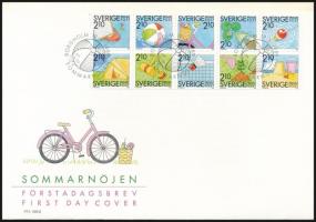 Definitive stamp-booklet sheet FDC, Forgalmi bélyegfüzetlap FDC-n