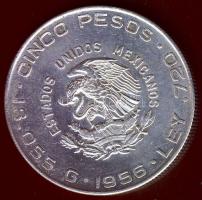 Mexikó 1956. 10P Ag "Miguel Hidalgo" T:2