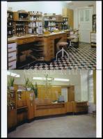 1981 Budapest, két budapesti gyógyszertár kívül-belül, 12 db szabadon felhasználható vintage negatív...