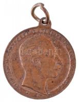 Német Birodalom 1888. II. Vilmos / Kormányzás megkezdése fém emlékérem füllel (22mm) T:2,2- ph. German Empire 1888. Wilhelm II / Regierungsantritt metal commemorative medal with ear (22mm) C:XF,VF edge error