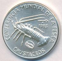 Kuba 1983. 5P Ag "Languszta" T:BU   Cuba 1983. 5 Pesetas Ag "Spiny Lobster" C:BU  Krause KM#111