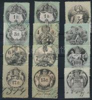 1868 28 db Okirati illetékbélyeg / 28 fiscal stamp (2,50Ft nélkül / without 2,50Ft)
