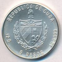 Kuba 1985. 5P Ag "Kubai krokodil" T:BU kis patina
Cuba 1985. 5 Pesetas Ag "Cuban Cro...
