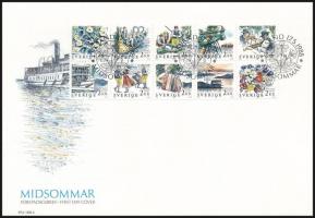 Forgalmi bélyegfüzetlap FDC-n, Definitive stamp-booklet sheet FDC
