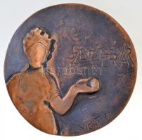 Vígh Tamás (1926-2010) 1982. "Smohay-díj / Székesfehérvár" Br díjérem (666g/87mm) T:2 / 
...