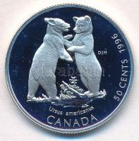 Kanada 1996. 50c Ag Medvebocsok T:PP Canada 1996. 50 Cents Ag Bear cubs C:PP Krause KM#286