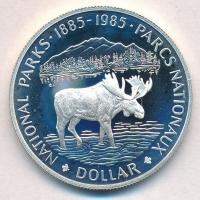 Kanada 1985. 1D Ag "Jávorszarvas" T:1(PP) Canada 1985. 1 Dollar Ag "Moose" C:UNC(PP) Krause KM#143