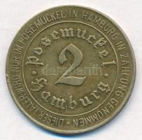 NSZK 1978. Hamburg Posemückel Taler fém hídpénz (30mm) T:2 FRG 1978. Hamburg Posemückel Taler metal bridge coin (30mm) C:XF