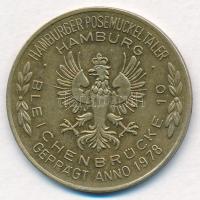 NSZK 1978. "Hamburg Posemückel Taler" fém hídpénz (30mm) T:2
FRG 1978. "Hamburg Pose...
