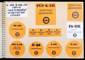 cca 1960-1980 Fotóalbum az Országos Bányagépgyártó Vállalatról, megközelítőleg 200 db fénykép a váll...