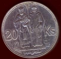 Szlovákia 1941. 20K Ag "St.Kyrill és St. Methodius" T:2