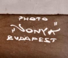 cca 1930 Miss Lilian táncosnő, fotó, Photo Vonya Budapest, kartonra ragasztva, 23,5×17,5 cm