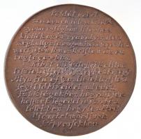 Borsos Miklós (1906-1990) 1978. "Szegedi Kis István 1505-1572" Br emlékérem (636g/135mm) T...