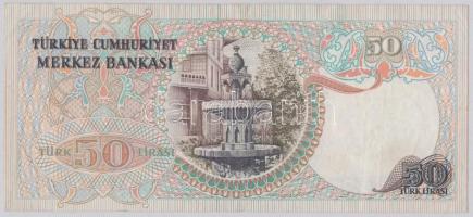 Törökország 1970 (1976). 50L T:III
Turkey 1970 (1976). 50 Lira C:F
Krause 188