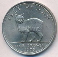 Man-sziget 1970. 1C Cu-Ni Manx macska T:1- Isle of Man 1970. 1 Crown Cu-Ni Manx Cat C:AU Krause KM#18