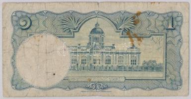 Thaiföld 1955. 1B T:III- ly., fo.
Thailand 1955. 1 Baht C:VG hole, spotted
Krause 74