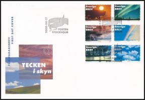 2000 Égi jelenségek sor Mi 2186-2189 FDC-n