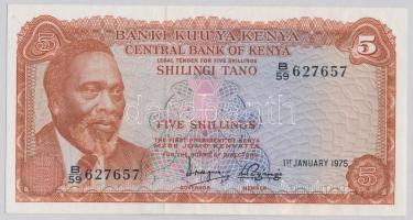 Kenya 1975. 5Sh T:II- Kenya 1975. 5 Shillings C:VF Krause 11