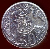 Ausztrália 1966. 50c Ag T:2