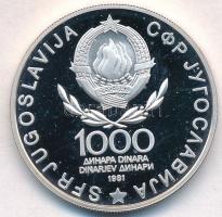 Jugoszlávia 1981. 1000D Ag "A felkelés és a forradalom 40. évfordulója" T:PP kis fo. 
Yug...