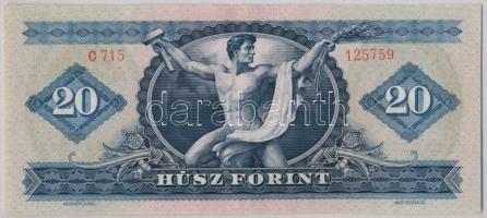 1969. 20Ft kissé ferde sorszámozás T:III
Adamo F15