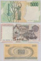 Olaszország 1966. 500L + 1979. 5000L + 1985. 5000L T:III,III-
Italy 1966. 500 Lire + 1979. 5000 Lir...