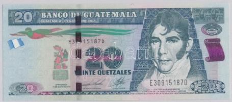 Guatemala 2014. 20Q T:I,I- Guatemala 2014. 20 Quetzales C:UNC,AU