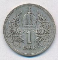 Ausztria 1896. 1K Ag "Ferenc József" T:2,2-
Austria 1896. 1 Corona "Franz Joseph&quo...