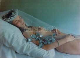 cca 1985 Menesdorfer Lajos (1941-2005) budapesti fotóművész hagyatékából 2 db feliratozott, vintage ...