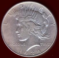 USA 1934. 1$ Ag "Peace" T:3
