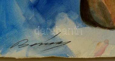 Berény jelzéssel: Asztali csendélet. Akvarell, papír, 36×51 cm