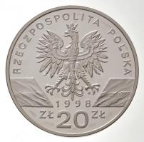 Lengyelország 1998. 20Zl Ag "Nádi varangy" T:PP
Poland 1998. 20 Zlotych Ag "Natterja...