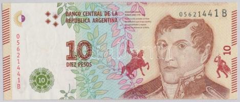 Argentína 2015. 10P T:II Argentina 2015. 10 Pesos C:XF