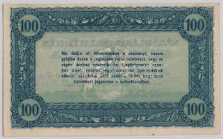 ~1920. 100K "Vásárlási visszatérítés" "Kevermes Községi Fogy. és Ért." felülbély...
