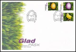 Easter self-adhesive set on FDC, Húsvét öntapadós sor FDC-n